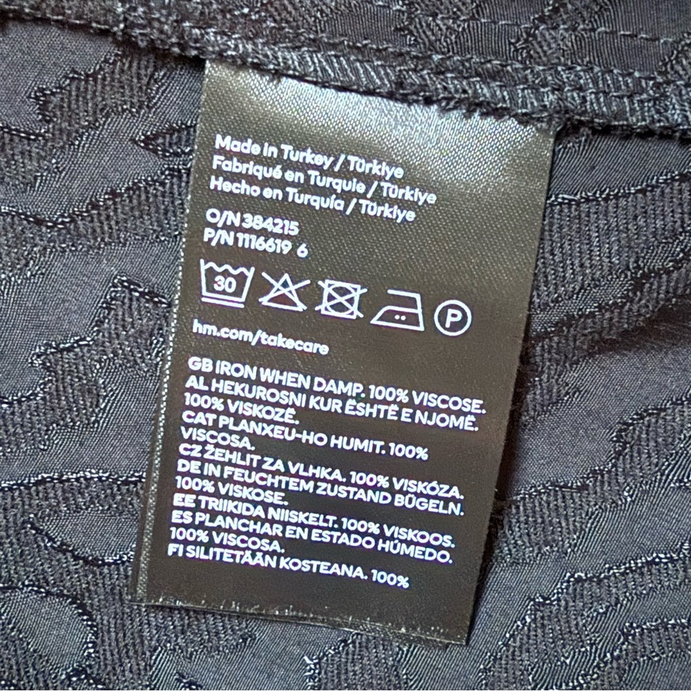 H&M Wrap Dress - Black Zebra Print - Picture 9 of 10